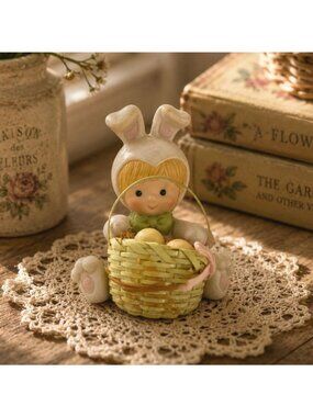 Enesco 1983 Country Cousins Holly Babes Baby Bunny Easter Collectible Vintage